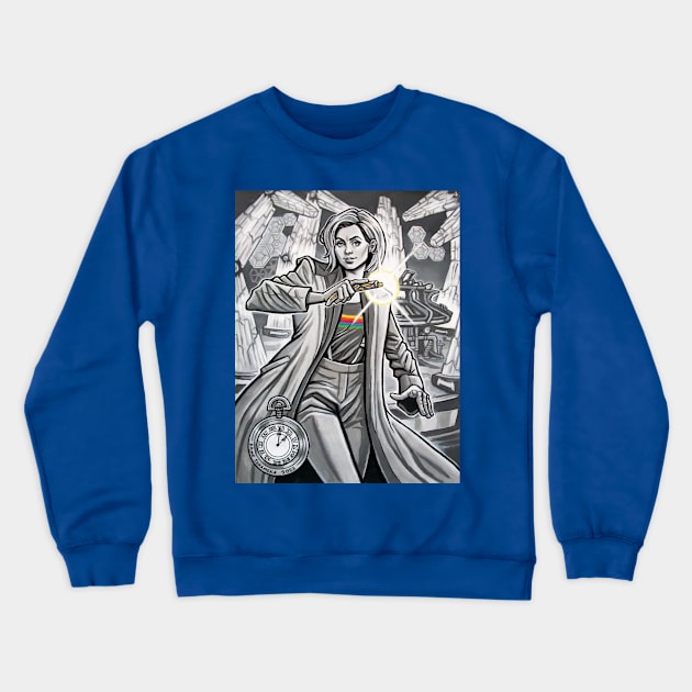 The Thirteenth Doctor Crewneck Sweatshirt by Rainesz